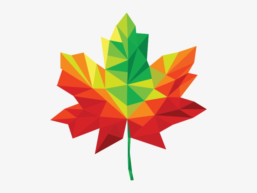 Your Name - Maple Leaf Geometric Png, transparent png #1150419