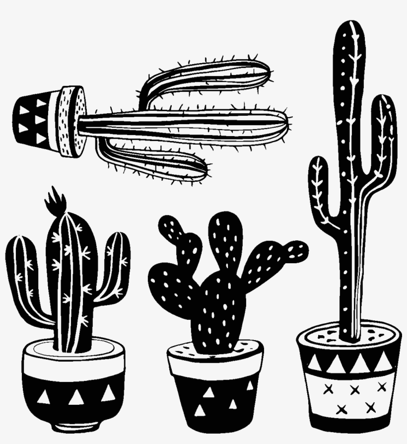Sticker Boheme 4 Cactus Mexicain Ambiance Sticker Col - Cactus, transparent png #1151387