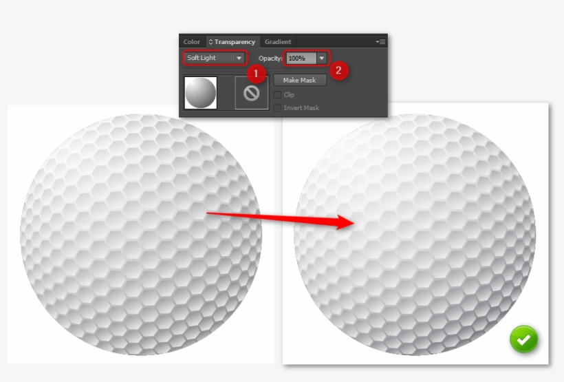 How To Create A Golf Ball In Illustrator - Illustrator, transparent png #1151517