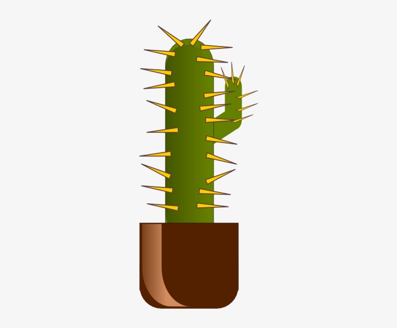 Free Vector Cactus Clip Art - Cactus Spikes Cartoon, transparent png #1151596