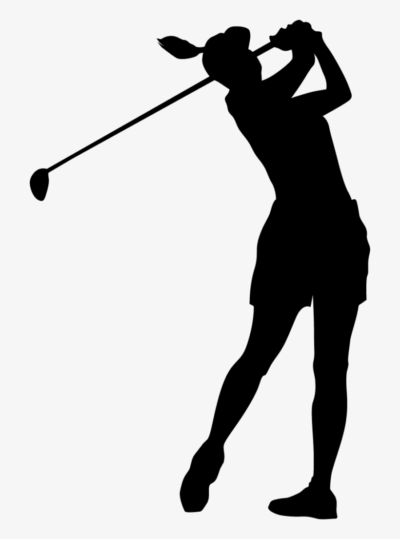 Vector Freeuse Download Female Png Transparent Picture - Female Golfer Silhouette Png, transparent png #1151702