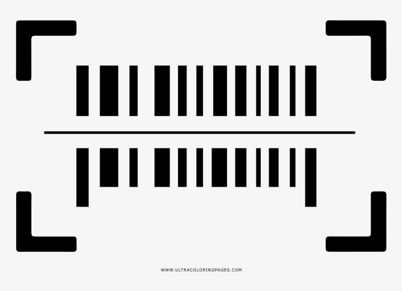 Dibujo De Escáner De Código De Barras Para Colorear - Drawing, transparent png #1151762