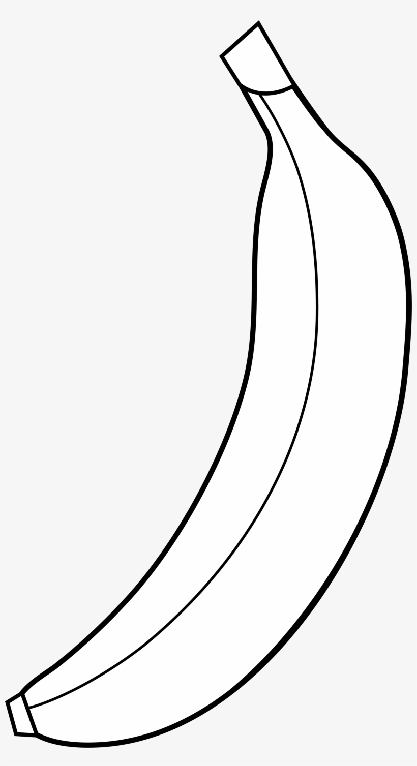 Banana Clipart 5 Image Clipartcow - Black And White Clipart Of A Banana, transparent png #1152327