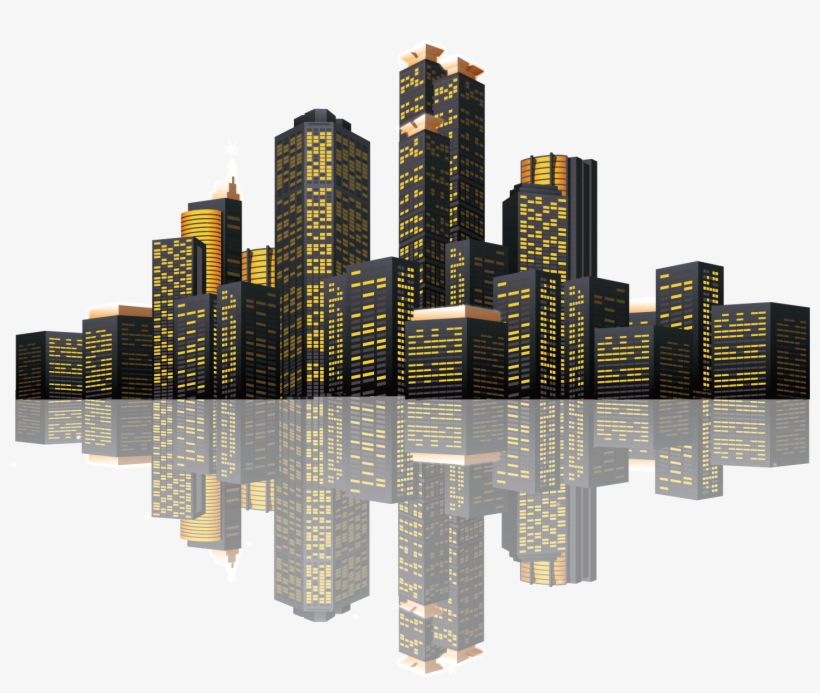 Vector Black And White Stock Euclidean Icon Late Architectural - New York City Skyline Royalty Free, transparent png #1153107