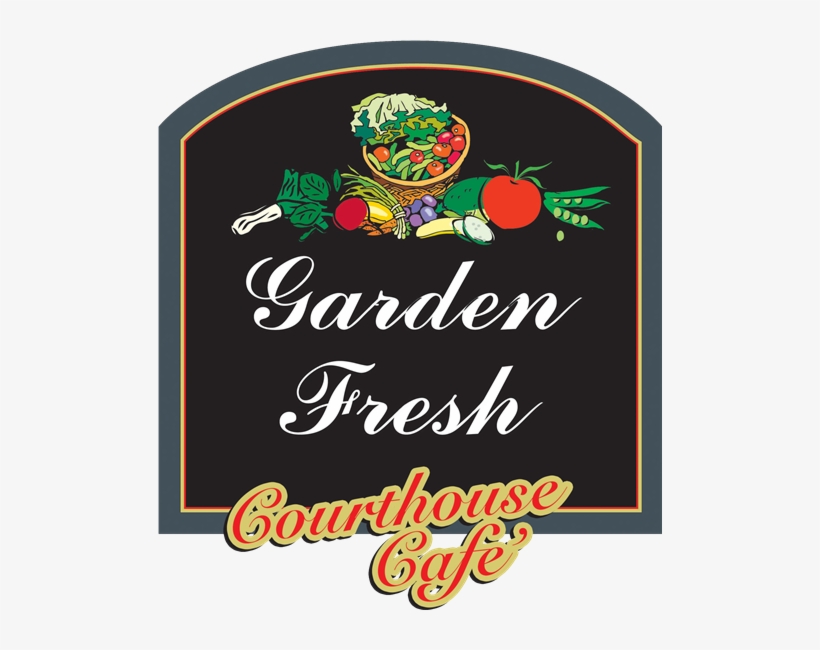 Courhouse Café - Love Salad Large Wall Clock, transparent png #1153134