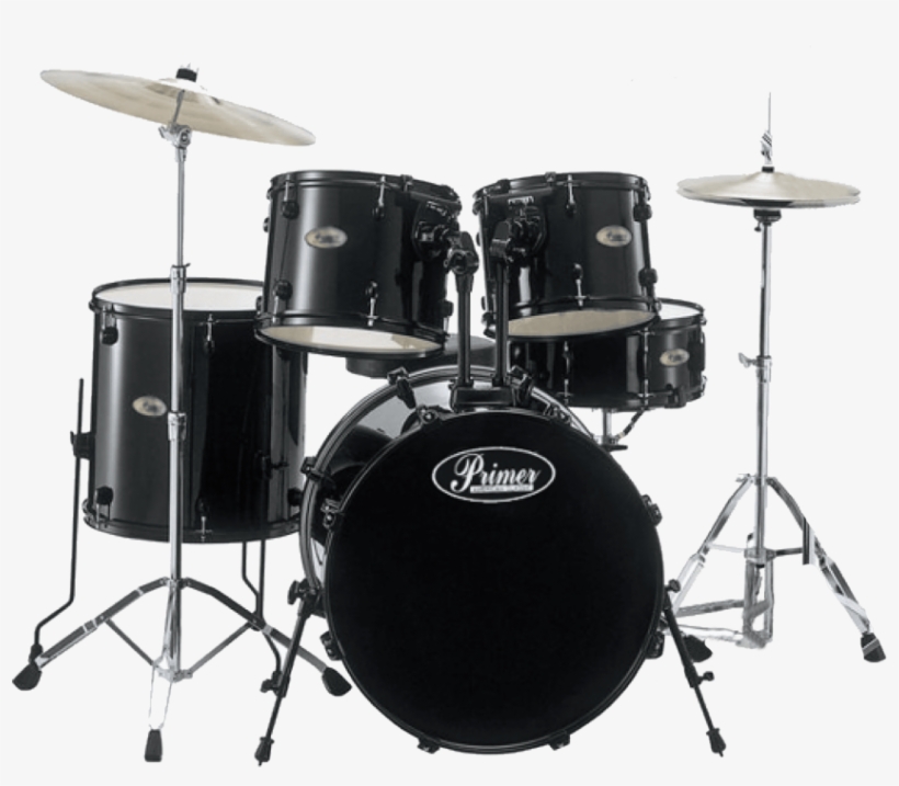 Best Primer Drums Kit Png - Pearl Drum Set Black, transparent png #1153259