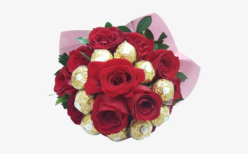 Chochlate Dreams 10 Ferraro 13 Rose Bouquet Engrave - Chocolate, transparent png #1153610