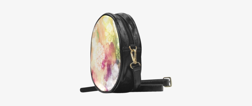 Watercolor Lotus Mandala Pattern - Messenger Bag, transparent png #1153699