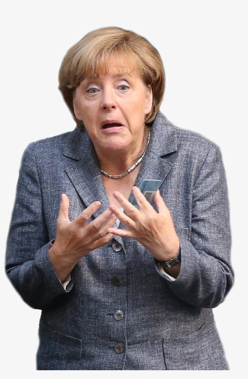 Persondistressed - Merkel Refugees, transparent png #1154269