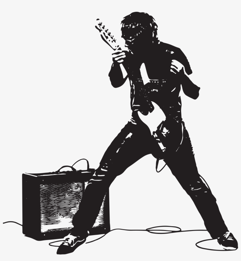 Jazz Band Silhouette Png Download - Rock Singer Silhouette Png, transparent png #1154409