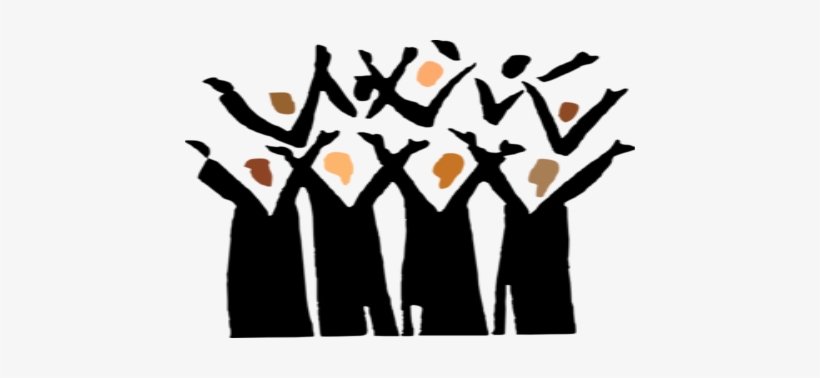 Choir Silhouette Clipart - Gospel Choir, transparent png #1154628