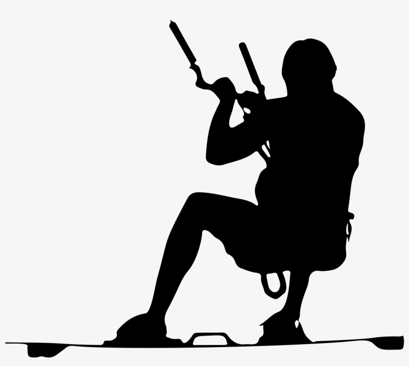This Free Icons Png Design Of Kitesurfing Silhouette, transparent png #1154778