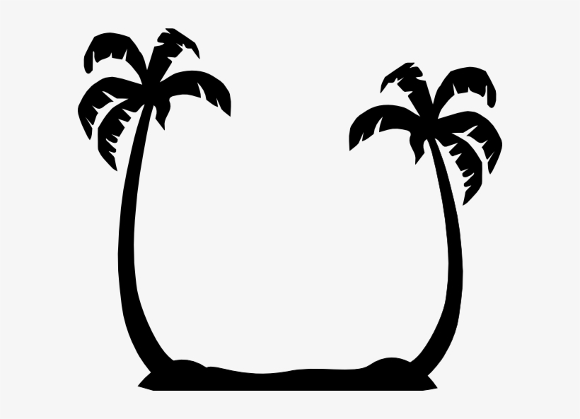 Tropical Silhouette At Getdrawings - Palm Trees Svg Free, transparent png #1154918