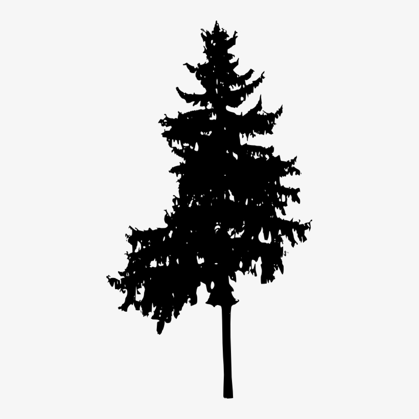 Pine Tree Silhouette Png Download - Portable Network Graphics, transparent png #1154952