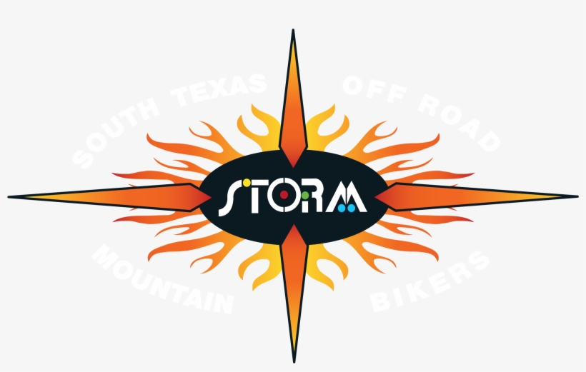 Storm Starburst Logo White South Texas Off Road Mountain-bikers - Texas, transparent png #1155044