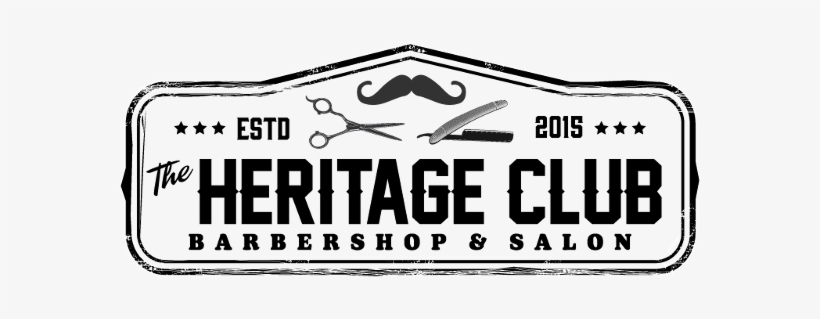 The Heritage Club Barbershop & Salon - Calligraphy, transparent png #1155134