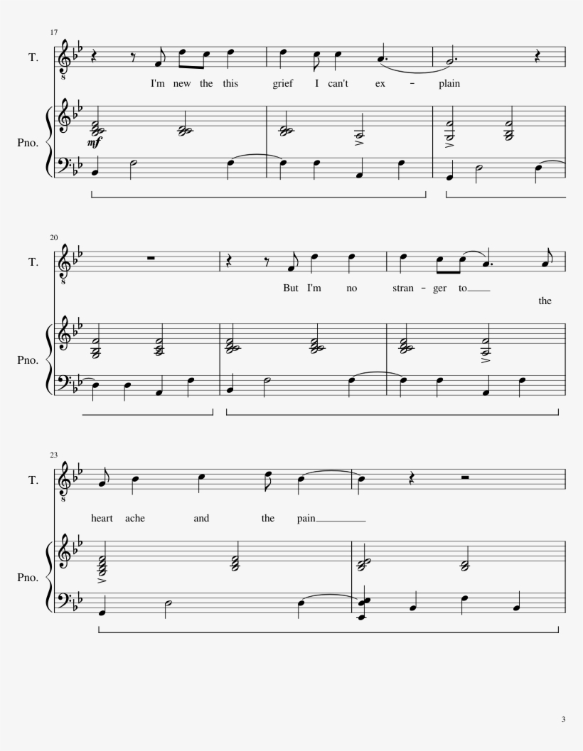 Silhouette Sheet Music Composed By Owl City 3 Of 7 - Music, transparent png #1155212