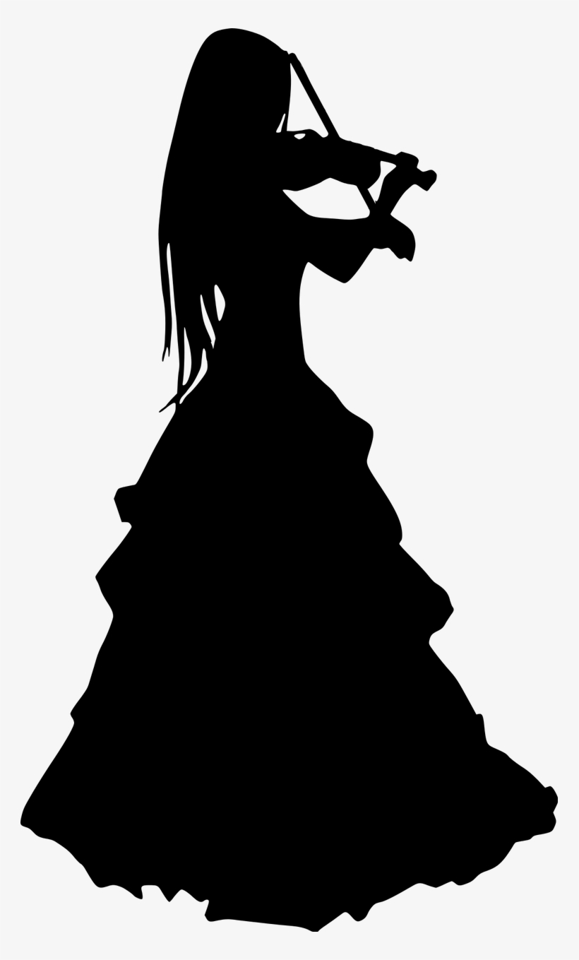 Report Abuse - Girl Playing Violin Silhouette, transparent png #1155240