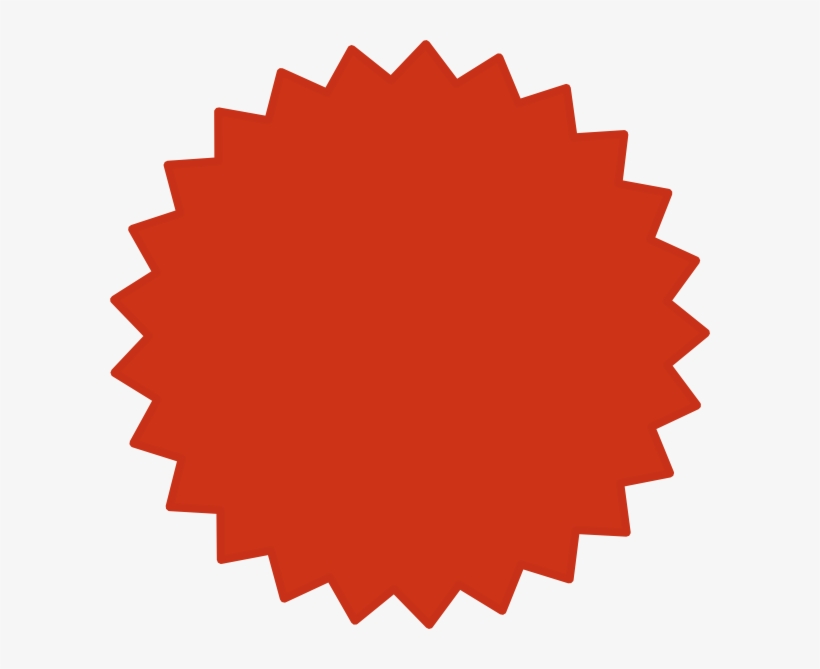 Brown Starburst Clipart Cliparts And Others Art Inspiration - Red Star Burst, transparent png #1155331