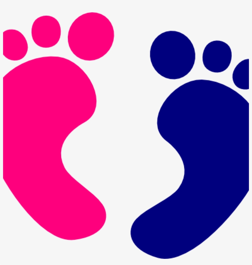 Clipart Baby Feet - Pink Baby Footprints Clipart, transparent png #1155814