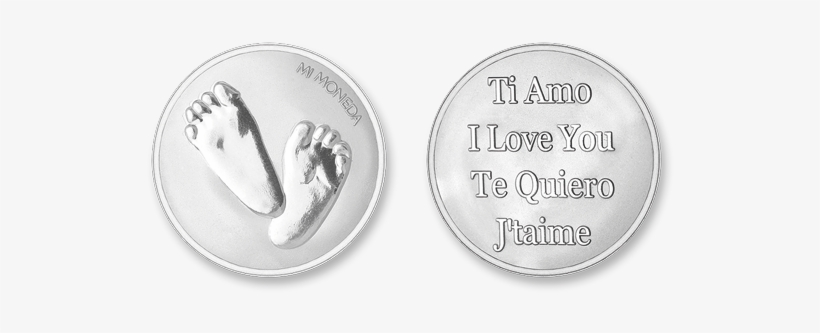 Baby Feet-te Quiero Silver Plated - Silver, transparent png #1156158