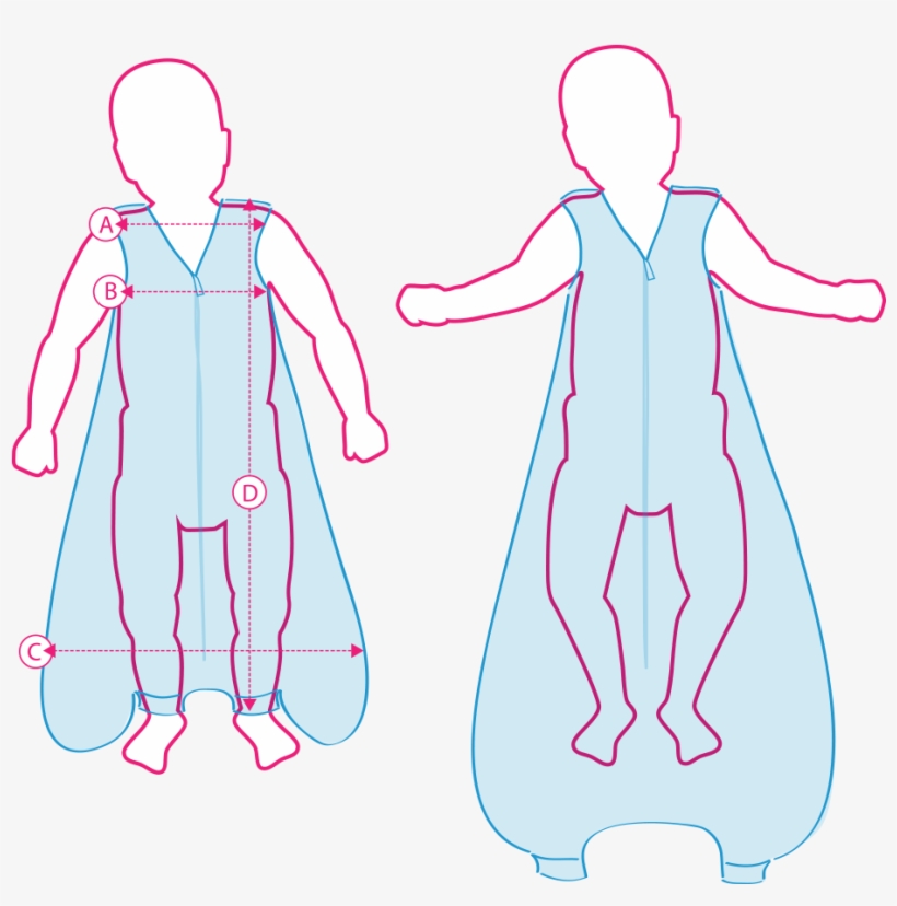 Sleeping Bags With Feet Size Chart - Illustration, transparent png #1156232
