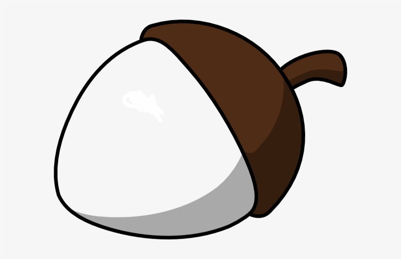 Nut Half Coloured Clip Art At Clker - Nut Clipart, transparent png #1156390
