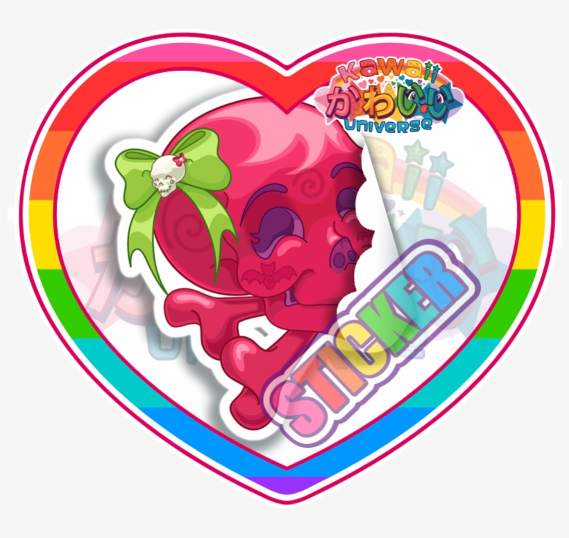 Cute Red Skull Sticker, transparent png #1156459