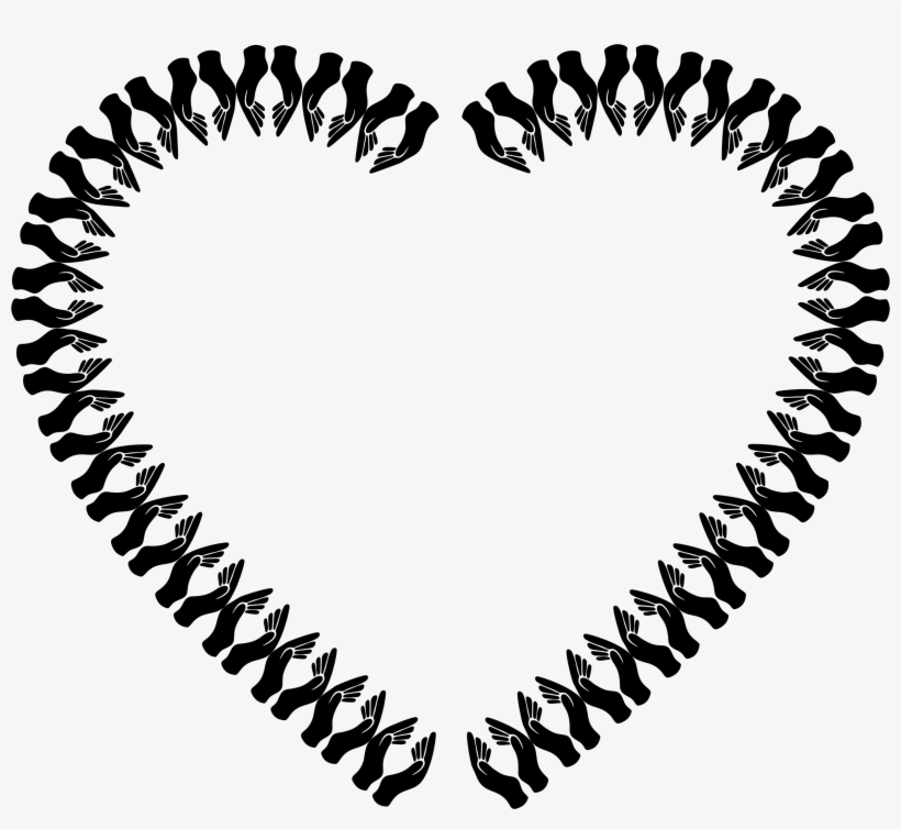 This Free Icons Png Design Of Hands Silhouette Heart, transparent png #1157048