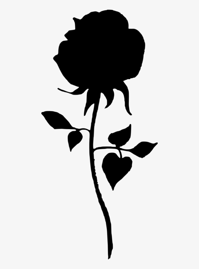 Free Png Rose Silhouette Png Images Transparent - Drawing, transparent png #1157083