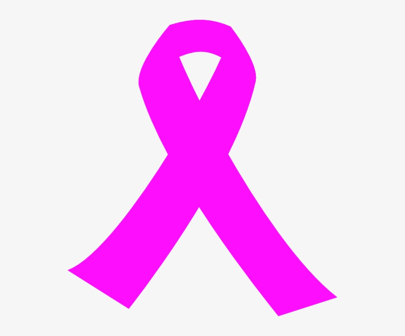 Hot Pink Ribbon Clip Art At Clker Com Vector Clip Art - Ribbon Breast Cancer Logo, transparent png #1157109