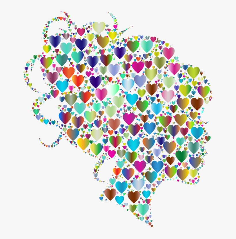 Silhouette Female Public Domain Heart Remix, transparent png #1157326