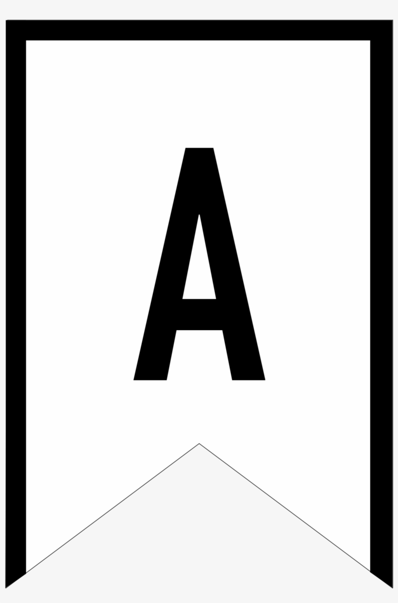 Free Printable A Letter Banner - Printable Abc Paper, transparent png #1157423