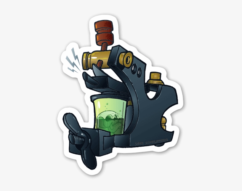 Tattoo Machine Sticker - Tattoo Machine Graffiti, transparent png #1157466