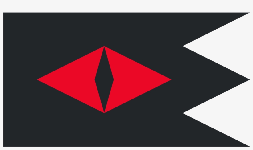 When Flown, The Flag Appears To Mimic The Fiery Red - Sauron Flag, transparent png #1157679