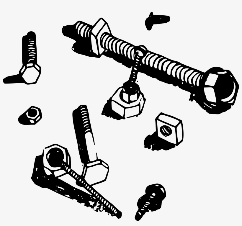 Clipart - Screws And Bolts Clipart, transparent png #1157739