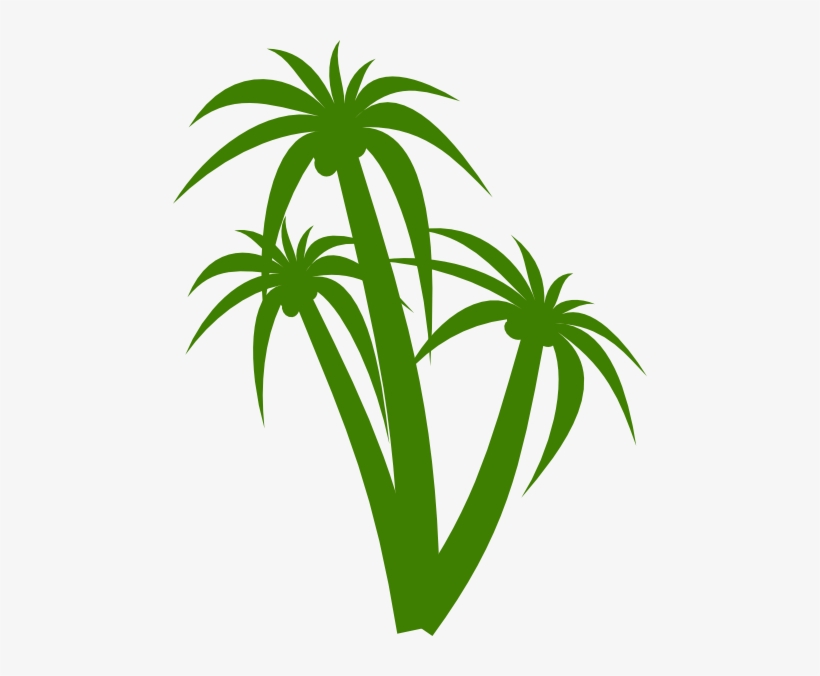 This Free Clipart Png Design Of Triple Palm Tree Clipart, transparent png #1157929