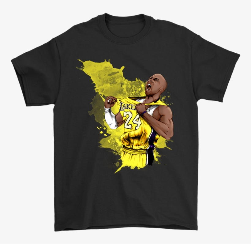 Gildan Mens T-shirt / Black / S Kobe Watercolor Shirt - Washington Capitals Stanley Cup Gear, transparent png #1157954