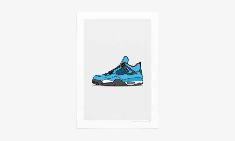 Jordan 4 X Travis Scott Cactus Jack - Jordan 4 Retro Travis Scott Cactus Jack Mens, transparent png #1158096