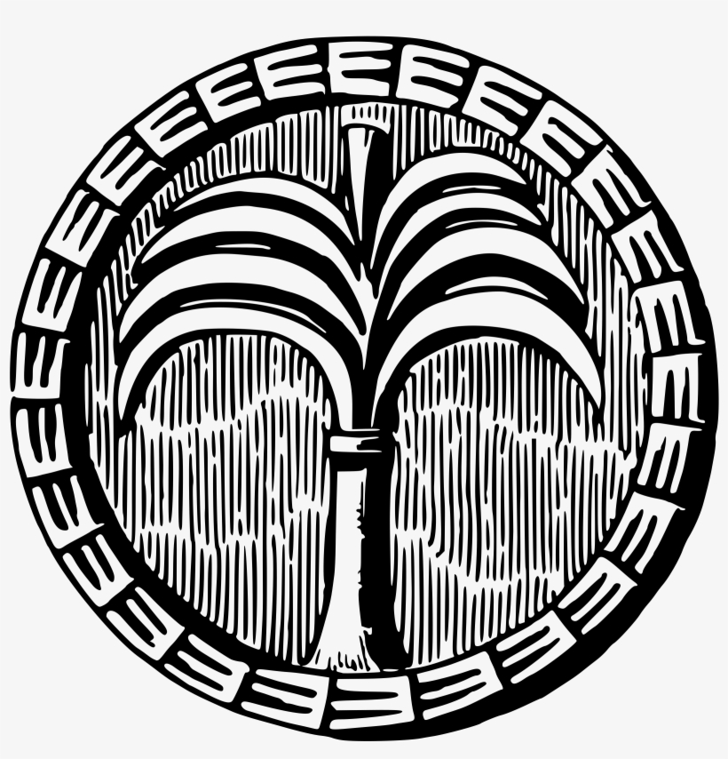 This Free Icons Png Design Of Stylised Palm Tree, transparent png #1158188