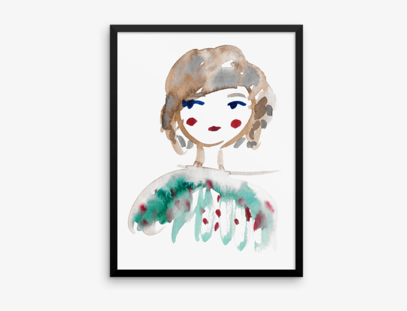 Home Shop Art Coffee Date Framed Poster - Child Art, transparent png #1158365
