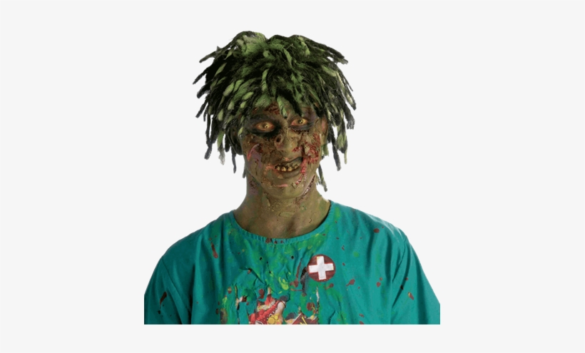 Contaminated Biohazard Zombie Wig - Biohazard Contaminated Zombie Wig, transparent png #1158515