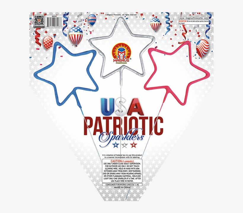 Usa Patriotic Sparklers - Sparkler, transparent png #1158612