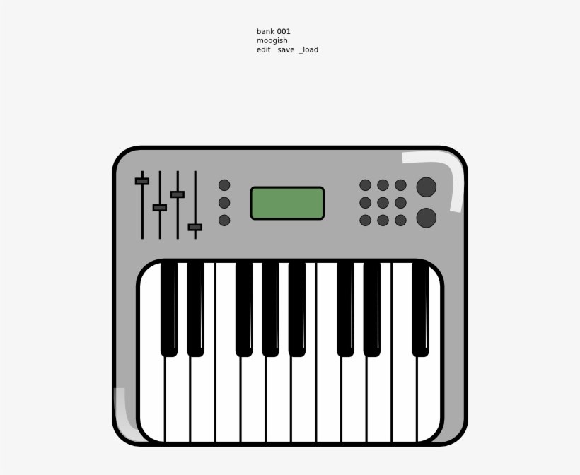 Keyboard Clip Art - Keyboard Piano Clipart, transparent png #1158731