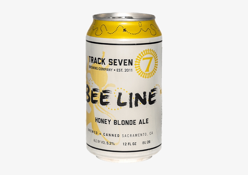 Can Of Bee Line Honey Blonde Ale - Track 7 Brewing Company, transparent png #1158878