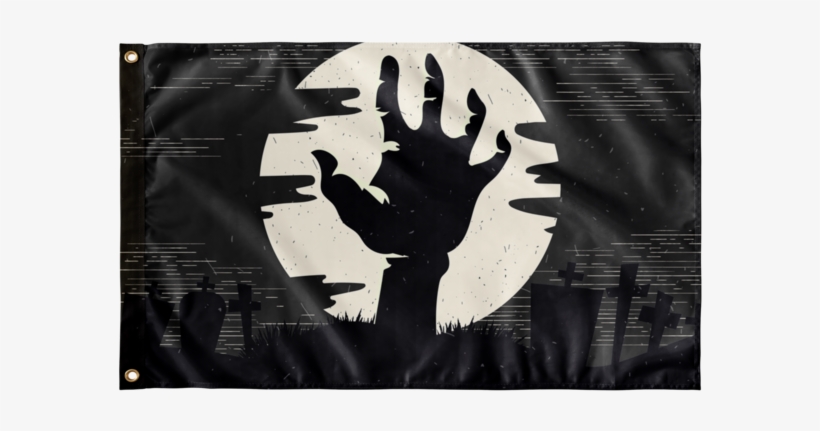 Halloween Flag - Scene 2 - Zombie Hand - Zombie Hand Vector, transparent png #1159077