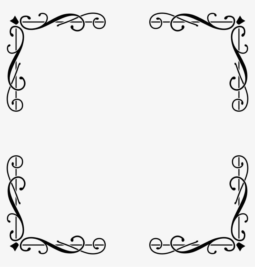 Medium Image - Black Elegant Frame Png, transparent png #1159528