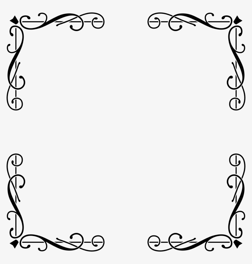 Medium Image - Black Elegant Frame Png, transparent png #1159528