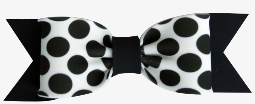 Fondant Bows Large Dot Print Black - Polka Dot, transparent png #1159757