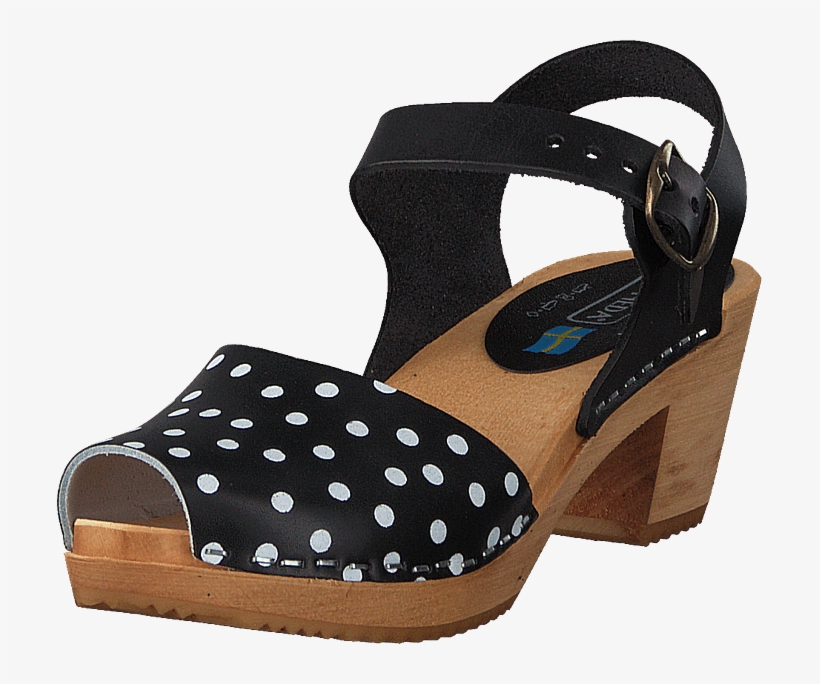 Moa Pull Black/ Black Dots - High Heels, transparent png #1159824
